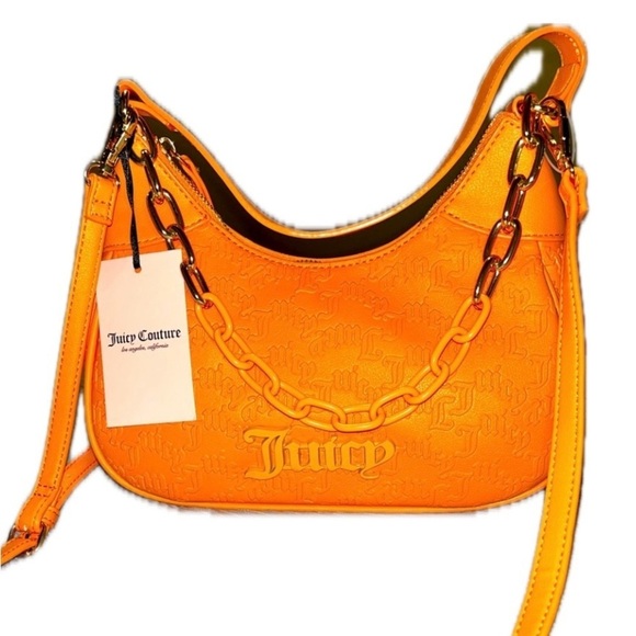 Juicy Couture Handbags - Juicy Couture Apricot Crush “Can’t Tame Her” Shoulder Bag, NWT
